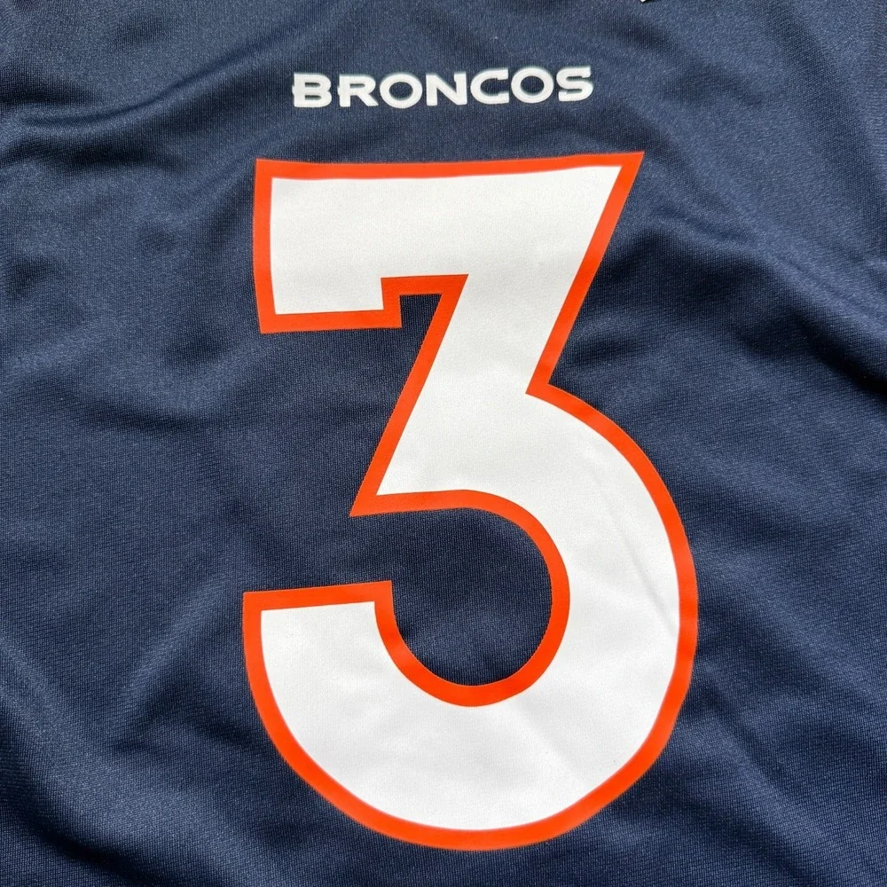 Denver Broncos‎ Jersey Nike On Field Russel Wilson #3 Jersey Blue Mens 2XL